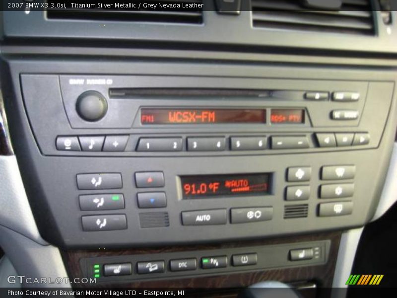 Titanium Silver Metallic / Grey Nevada Leather 2007 BMW X3 3.0si