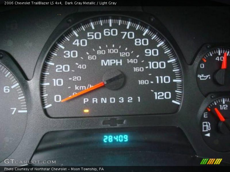 Dark Gray Metallic / Light Gray 2006 Chevrolet TrailBlazer LS 4x4