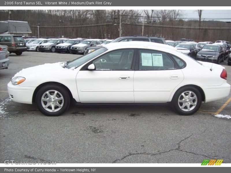 Vibrant White / Medium/Dark Flint Grey 2006 Ford Taurus SEL
