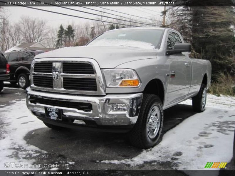 Bright Silver Metallic / Dark Slate/Medium Graystone 2010 Dodge Ram 2500 SLT Regular Cab 4x4