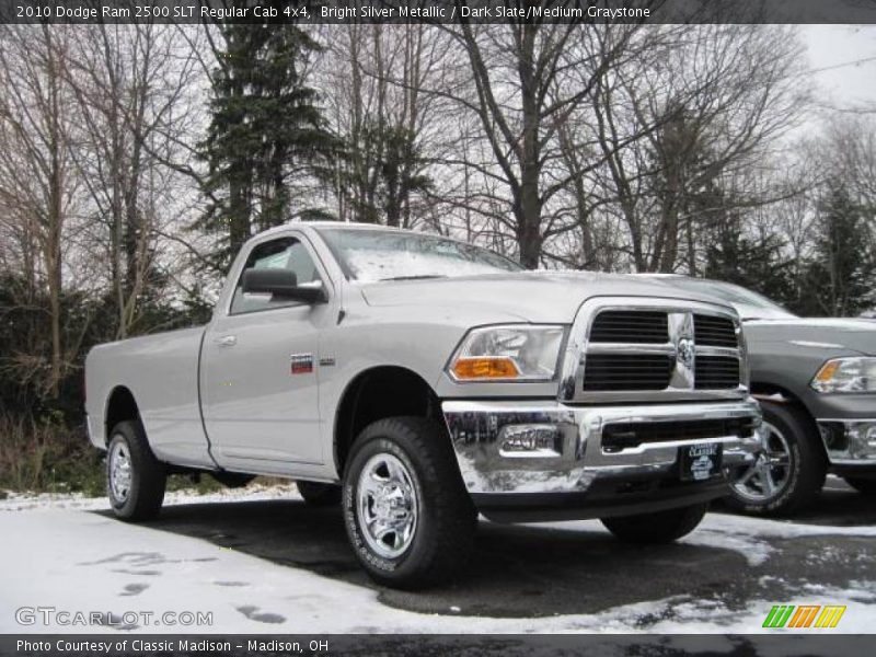 Bright Silver Metallic / Dark Slate/Medium Graystone 2010 Dodge Ram 2500 SLT Regular Cab 4x4