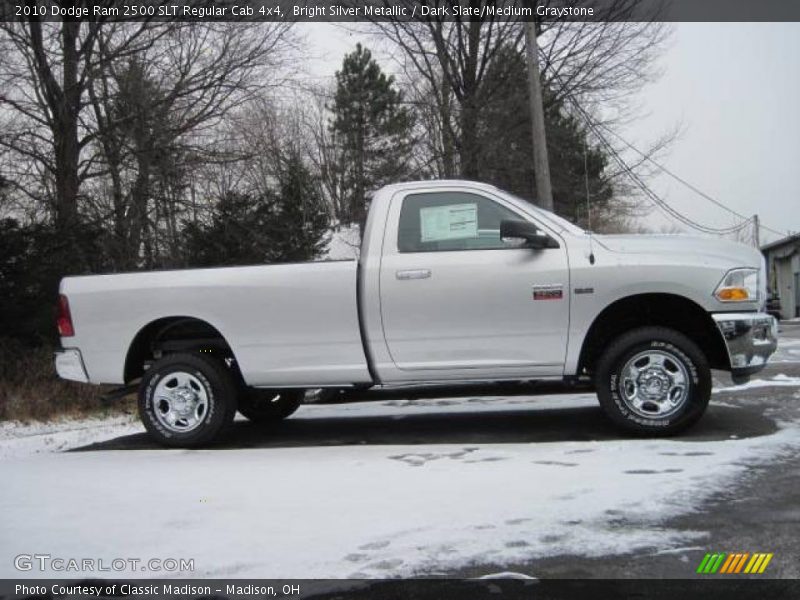 Bright Silver Metallic / Dark Slate/Medium Graystone 2010 Dodge Ram 2500 SLT Regular Cab 4x4