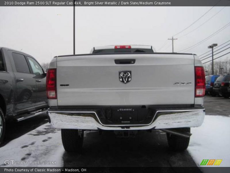 Bright Silver Metallic / Dark Slate/Medium Graystone 2010 Dodge Ram 2500 SLT Regular Cab 4x4