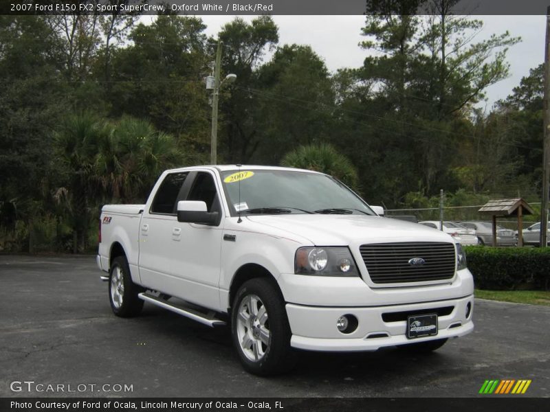 Oxford White / Black/Red 2007 Ford F150 FX2 Sport SuperCrew