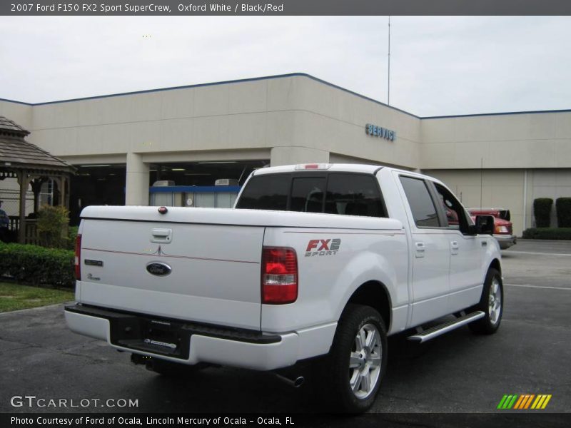 Oxford White / Black/Red 2007 Ford F150 FX2 Sport SuperCrew