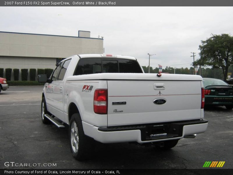Oxford White / Black/Red 2007 Ford F150 FX2 Sport SuperCrew