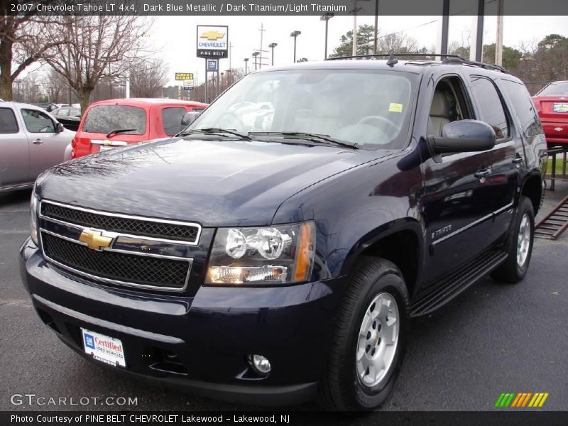 Dark Blue Metallic / Dark Titanium/Light Titanium 2007 Chevrolet Tahoe LT 4x4