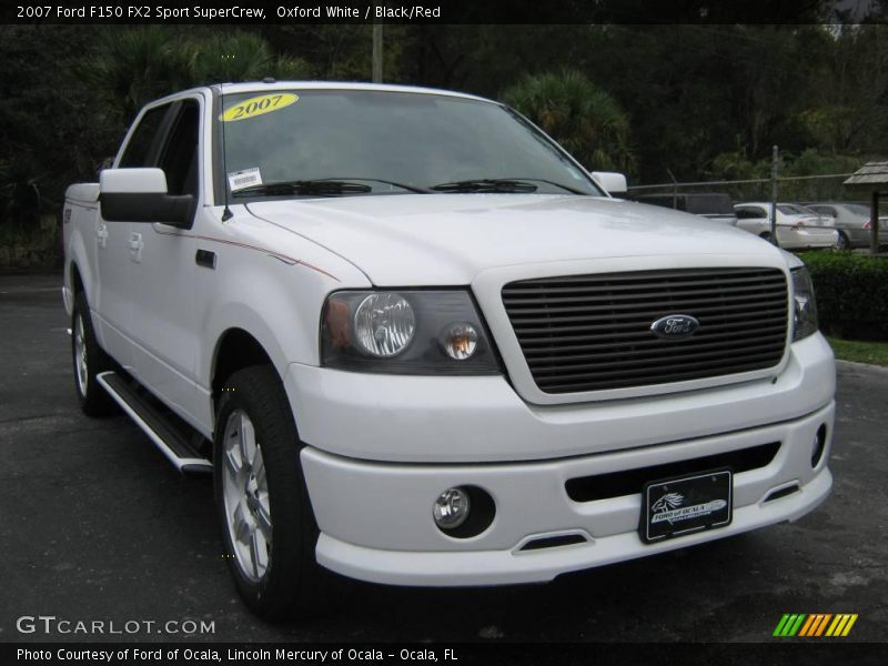 Oxford White / Black/Red 2007 Ford F150 FX2 Sport SuperCrew