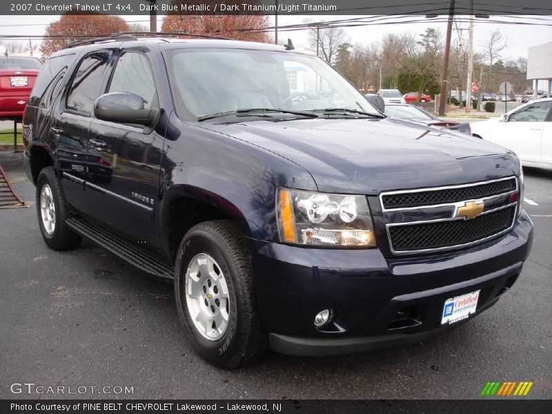 Dark Blue Metallic / Dark Titanium/Light Titanium 2007 Chevrolet Tahoe LT 4x4