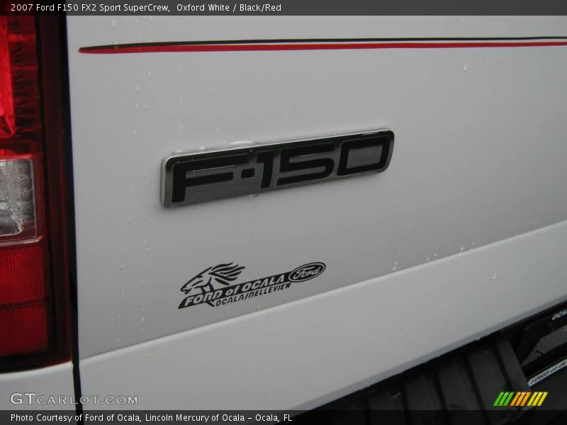 Oxford White / Black/Red 2007 Ford F150 FX2 Sport SuperCrew