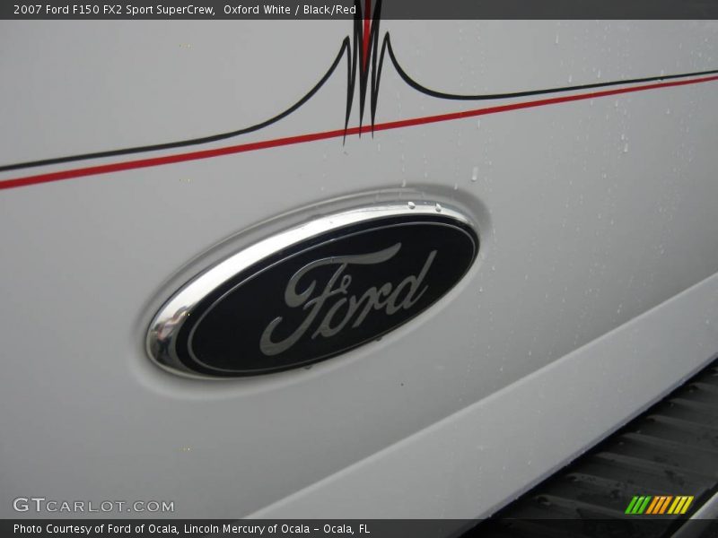 Oxford White / Black/Red 2007 Ford F150 FX2 Sport SuperCrew