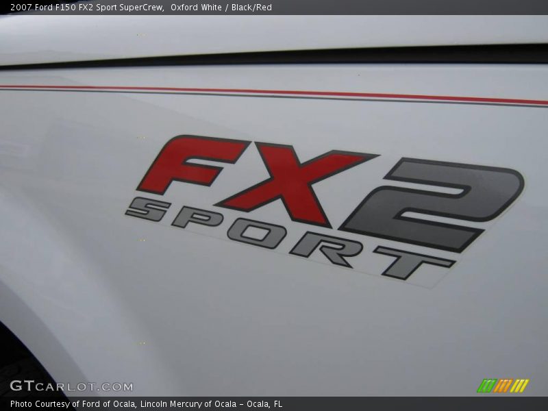 Oxford White / Black/Red 2007 Ford F150 FX2 Sport SuperCrew