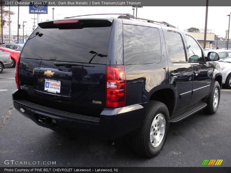 Dark Blue Metallic / Dark Titanium/Light Titanium 2007 Chevrolet Tahoe LT 4x4