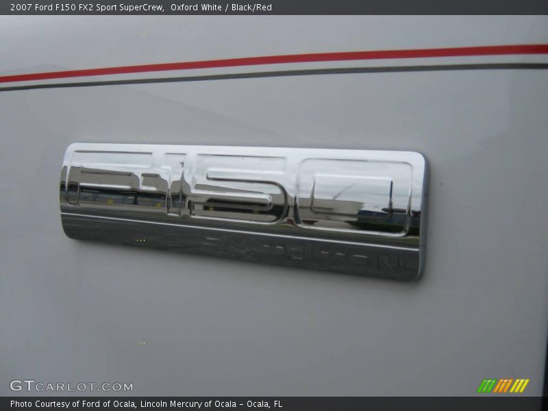 Oxford White / Black/Red 2007 Ford F150 FX2 Sport SuperCrew