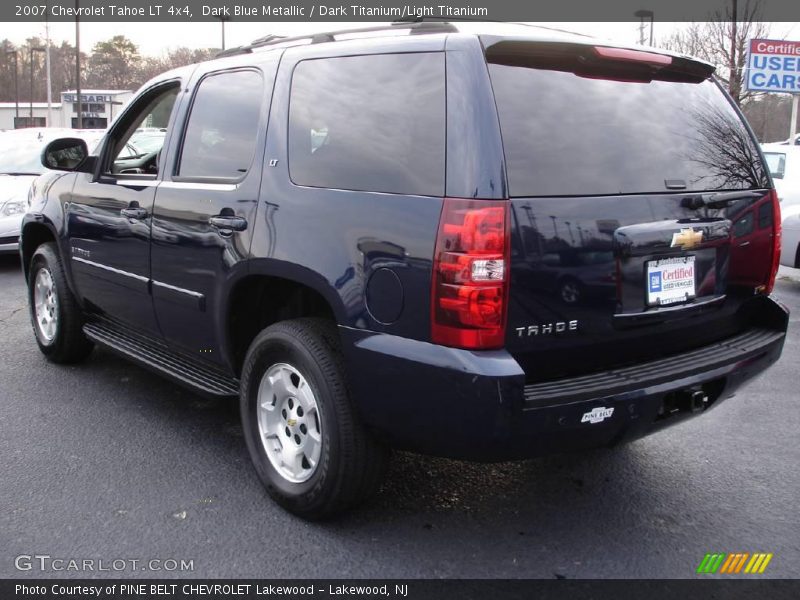Dark Blue Metallic / Dark Titanium/Light Titanium 2007 Chevrolet Tahoe LT 4x4