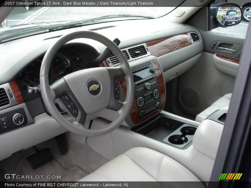 Dark Blue Metallic / Dark Titanium/Light Titanium 2007 Chevrolet Tahoe LT 4x4