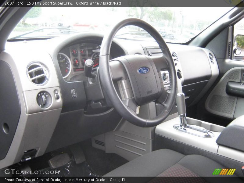 Oxford White / Black/Red 2007 Ford F150 FX2 Sport SuperCrew