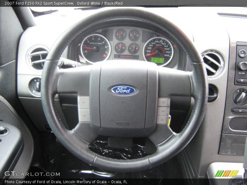Oxford White / Black/Red 2007 Ford F150 FX2 Sport SuperCrew
