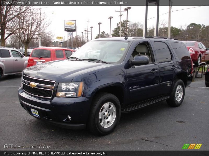 Dark Blue Metallic / Dark Titanium/Light Titanium 2007 Chevrolet Tahoe LT 4x4