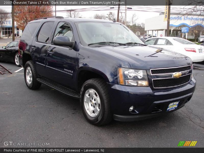 Dark Blue Metallic / Dark Titanium/Light Titanium 2007 Chevrolet Tahoe LT 4x4