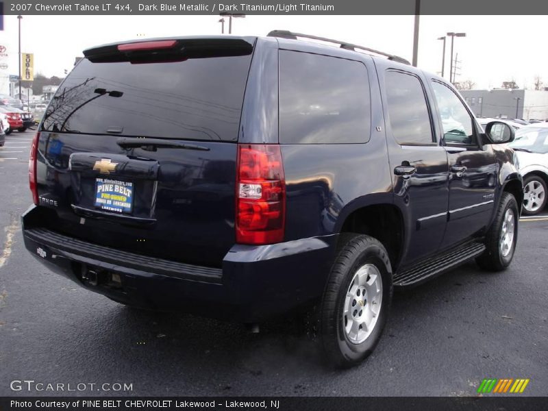 Dark Blue Metallic / Dark Titanium/Light Titanium 2007 Chevrolet Tahoe LT 4x4