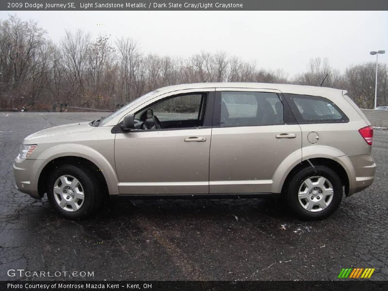 Light Sandstone Metallic / Dark Slate Gray/Light Graystone 2009 Dodge Journey SE
