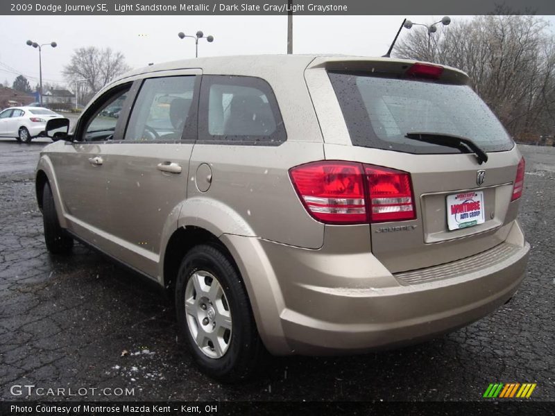 Light Sandstone Metallic / Dark Slate Gray/Light Graystone 2009 Dodge Journey SE