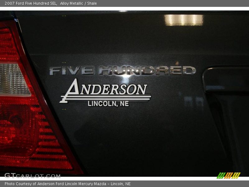 Alloy Metallic / Shale 2007 Ford Five Hundred SEL