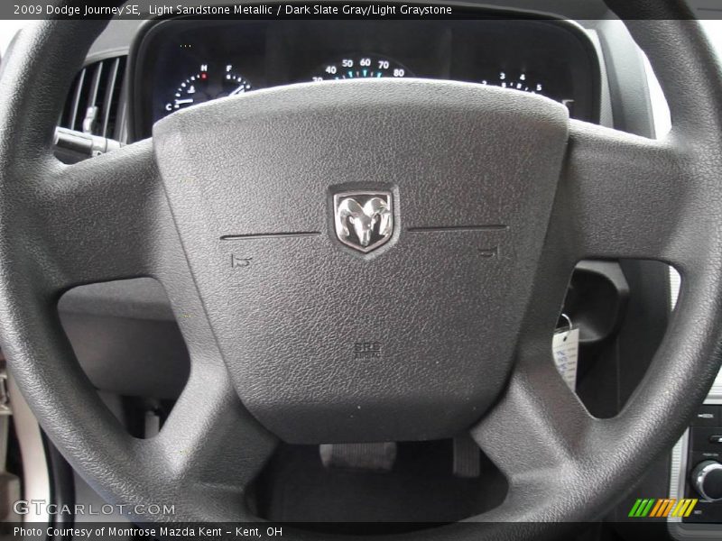Light Sandstone Metallic / Dark Slate Gray/Light Graystone 2009 Dodge Journey SE