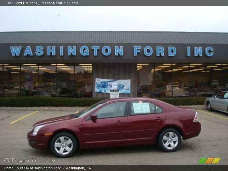 Merlot Metallic / Camel 2007 Ford Fusion SE