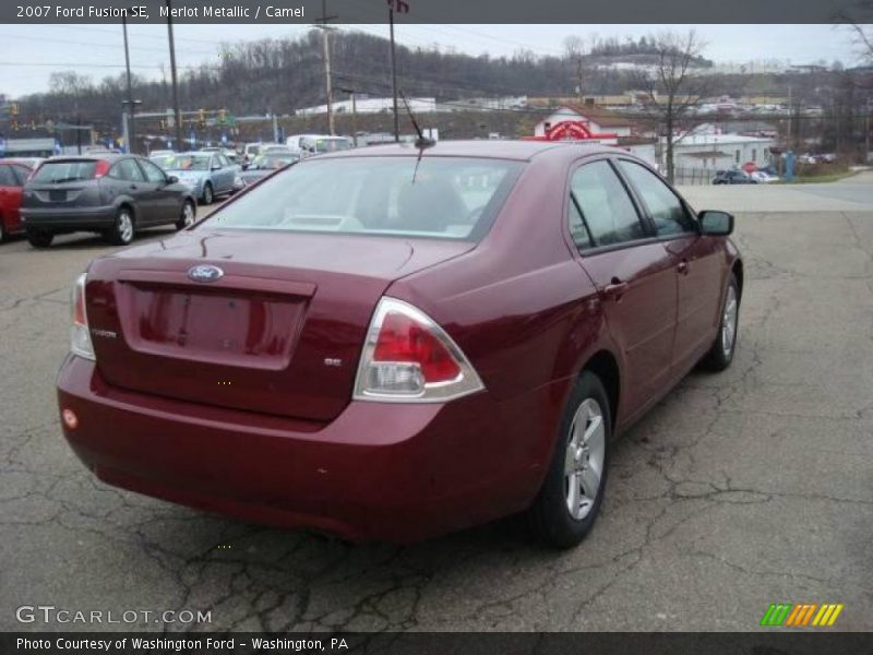 Merlot Metallic / Camel 2007 Ford Fusion SE