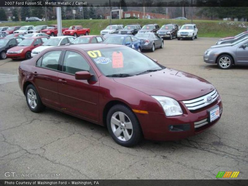 Merlot Metallic / Camel 2007 Ford Fusion SE