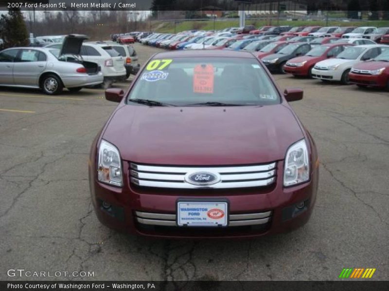 Merlot Metallic / Camel 2007 Ford Fusion SE