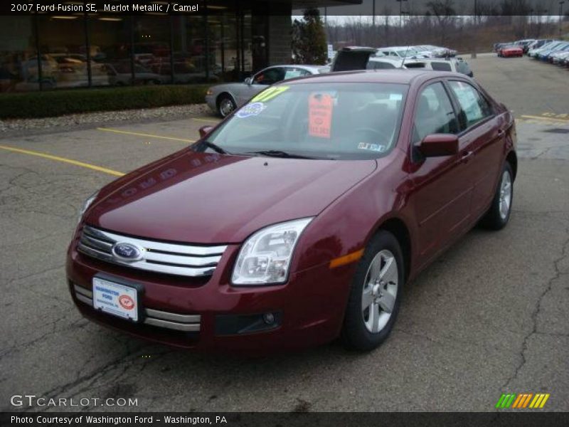 Merlot Metallic / Camel 2007 Ford Fusion SE