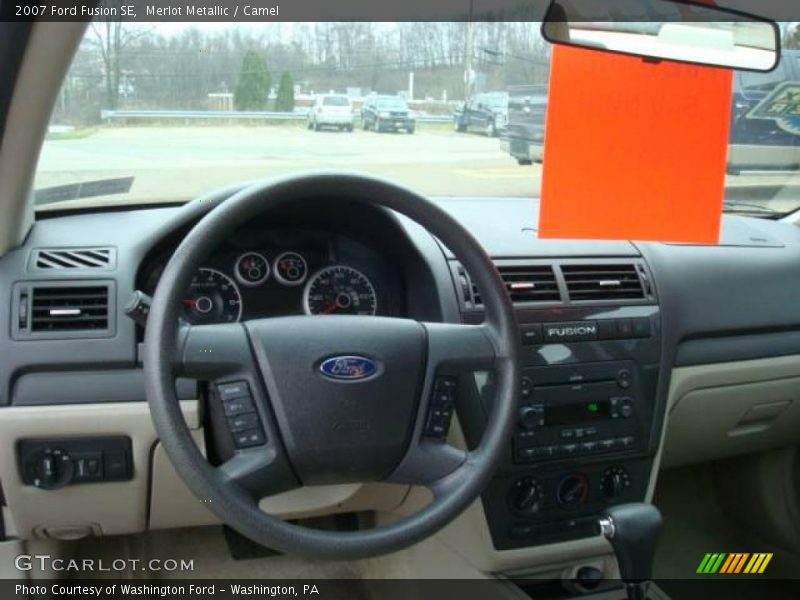 Merlot Metallic / Camel 2007 Ford Fusion SE