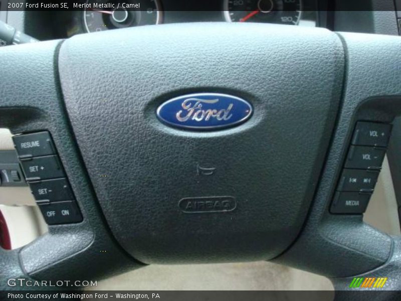 Merlot Metallic / Camel 2007 Ford Fusion SE