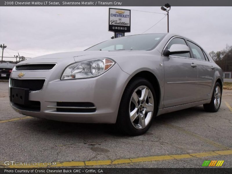 Silverstone Metallic / Titanium Gray 2008 Chevrolet Malibu LT Sedan