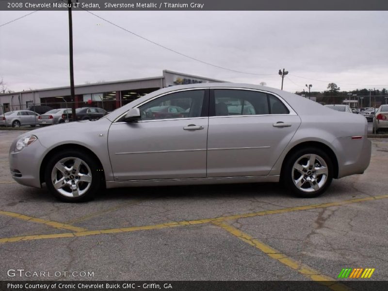Silverstone Metallic / Titanium Gray 2008 Chevrolet Malibu LT Sedan