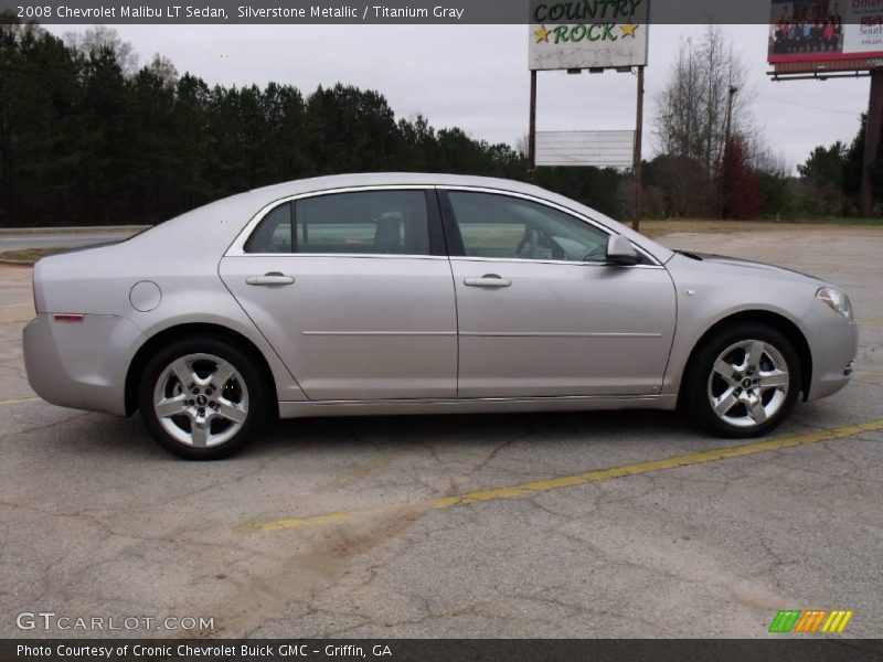 Silverstone Metallic / Titanium Gray 2008 Chevrolet Malibu LT Sedan