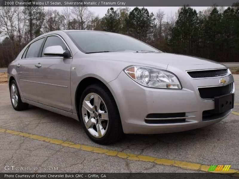 Silverstone Metallic / Titanium Gray 2008 Chevrolet Malibu LT Sedan