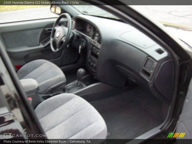 Ebony Black / Gray 2006 Hyundai Elantra GLS Sedan