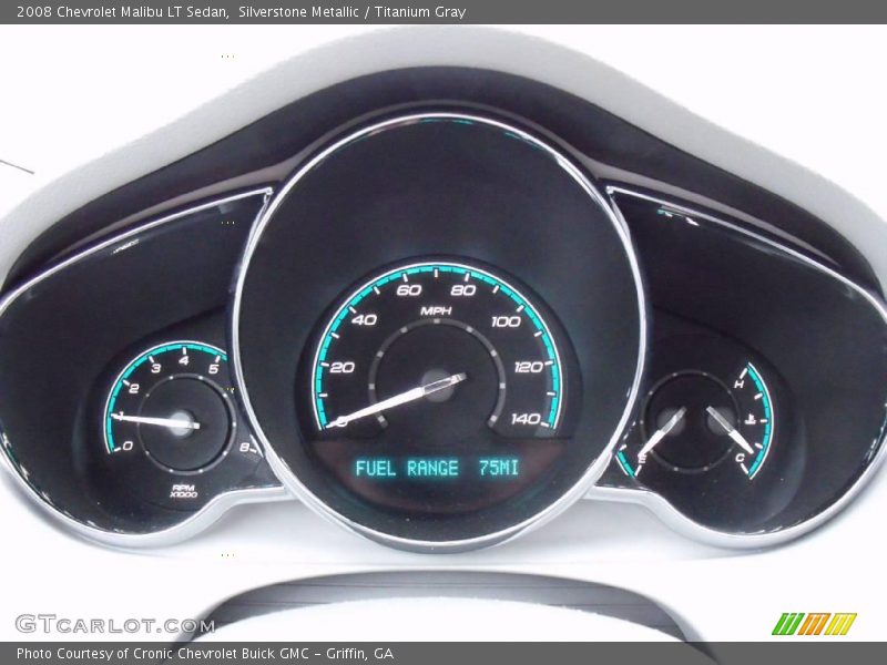 Silverstone Metallic / Titanium Gray 2008 Chevrolet Malibu LT Sedan