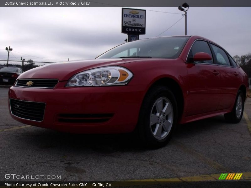 Victory Red / Gray 2009 Chevrolet Impala LT