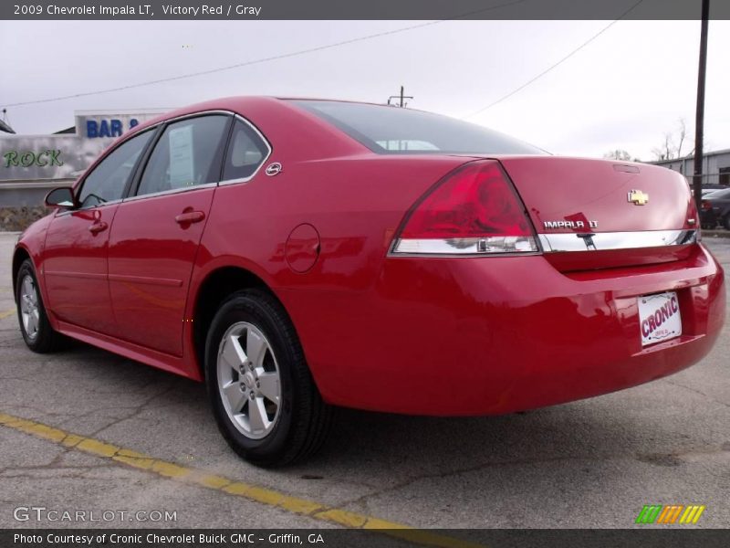 Victory Red / Gray 2009 Chevrolet Impala LT