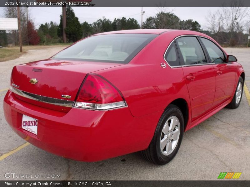 Victory Red / Gray 2009 Chevrolet Impala LT