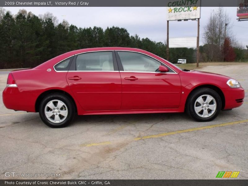 Victory Red / Gray 2009 Chevrolet Impala LT