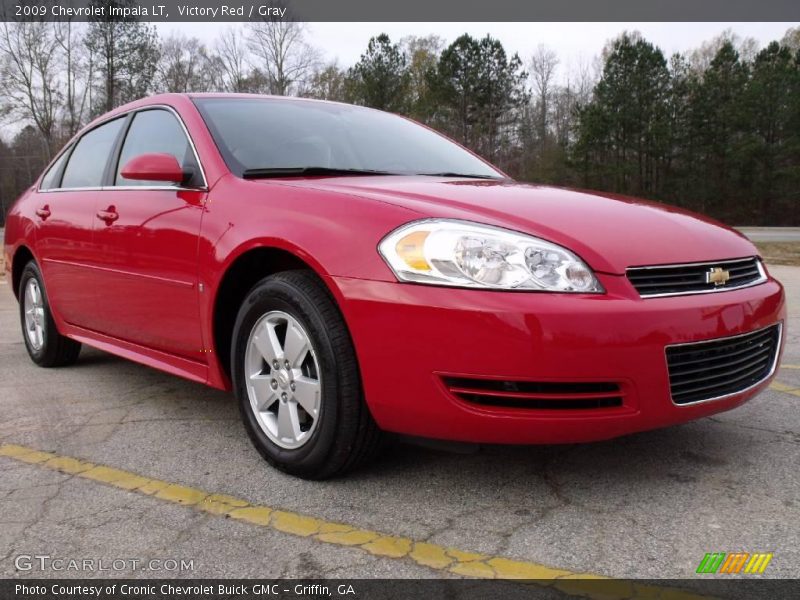 Victory Red / Gray 2009 Chevrolet Impala LT