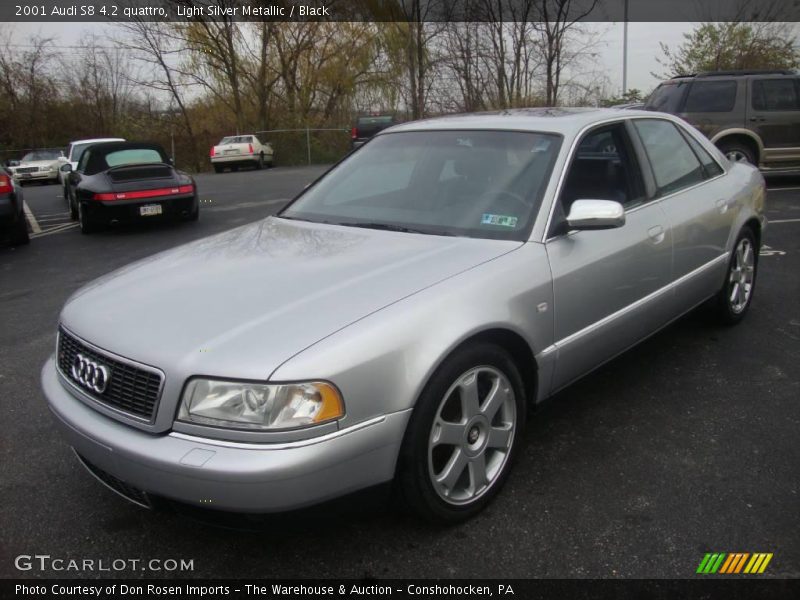 Light Silver Metallic / Black 2001 Audi S8 4.2 quattro