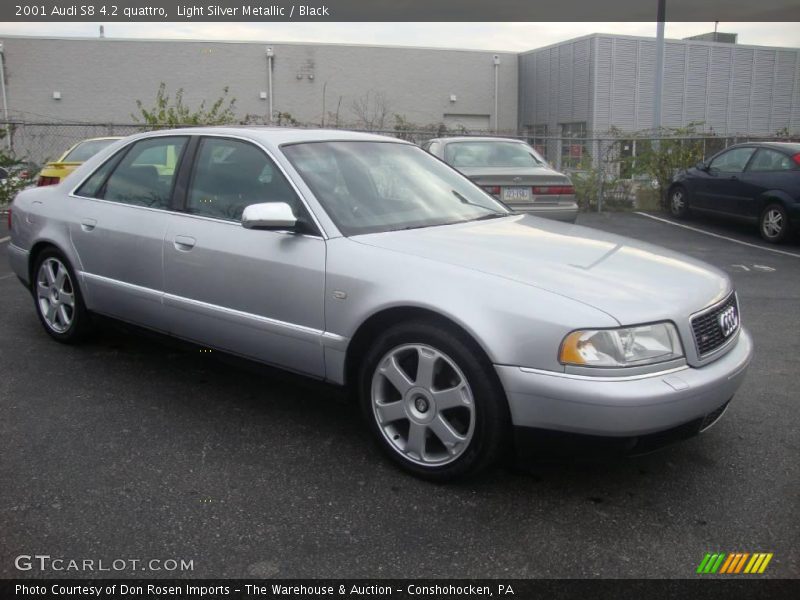 Light Silver Metallic / Black 2001 Audi S8 4.2 quattro