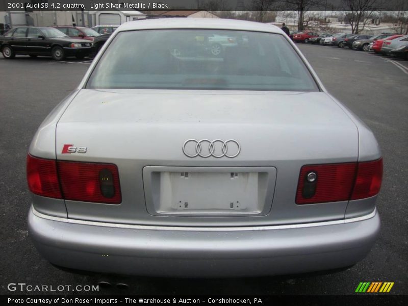Light Silver Metallic / Black 2001 Audi S8 4.2 quattro